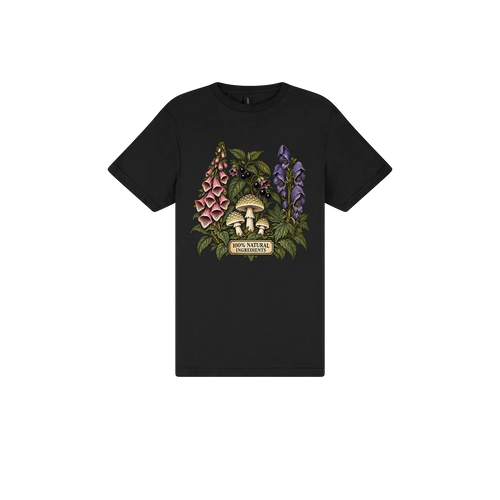 Black front flat lay