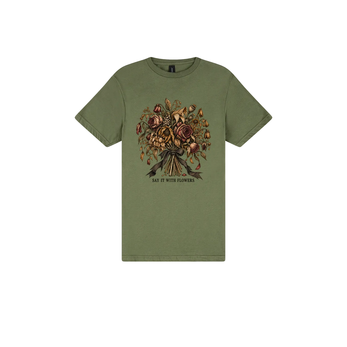 Military Green front flat lay