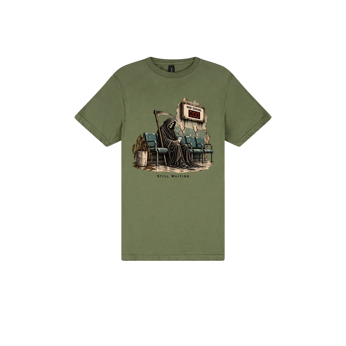 Military Green front flat lay