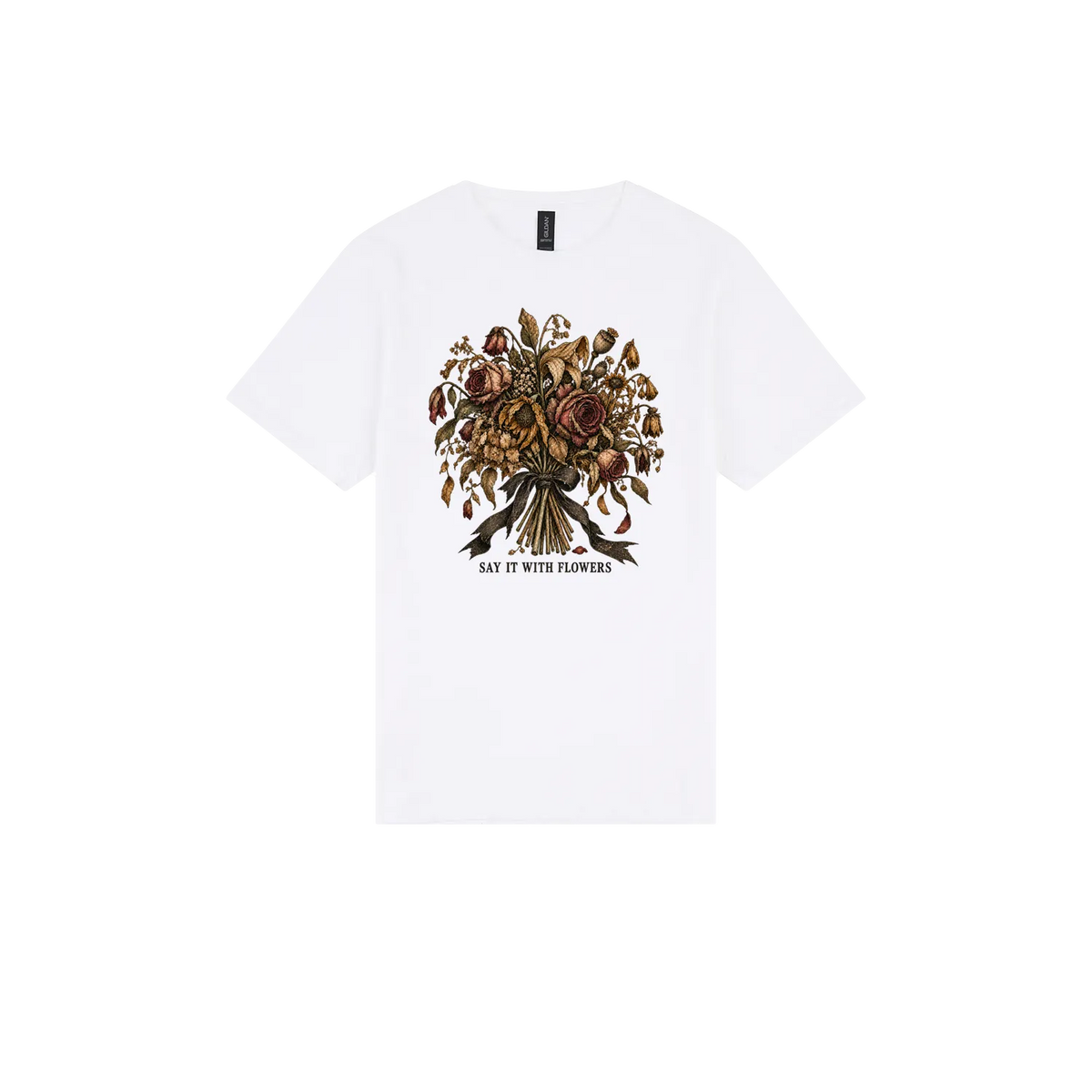 White front flat lay