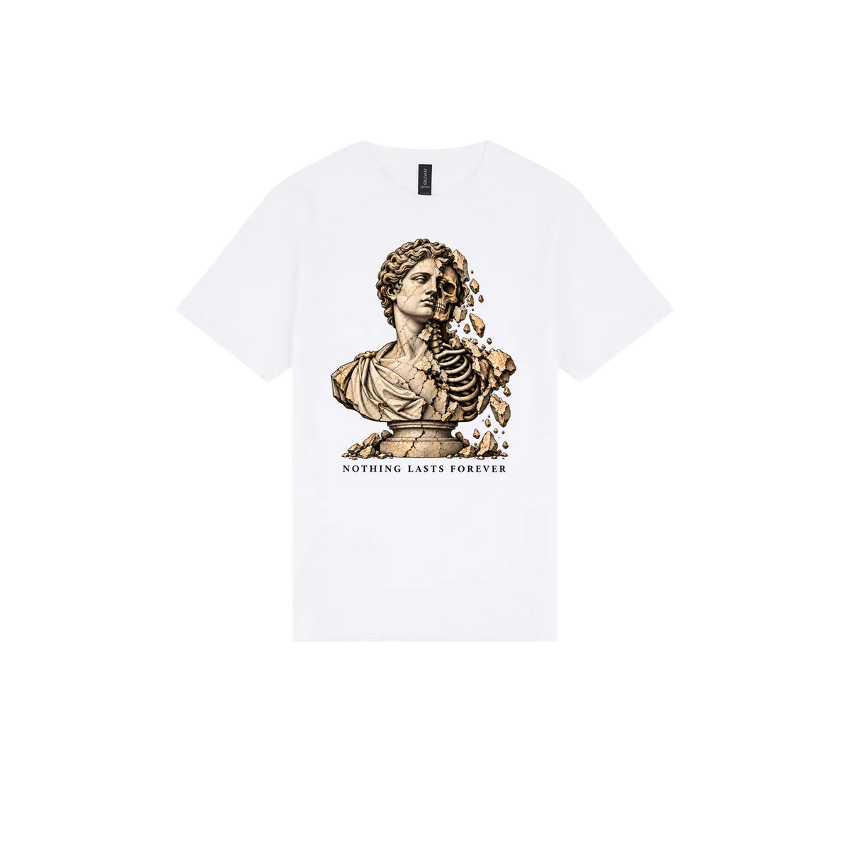 White front flat lay